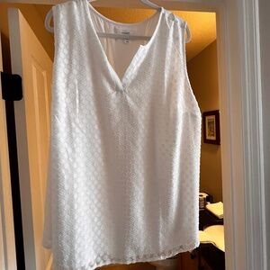 MARKET & SPRUCE  Ezide Textured Mixed Material Top